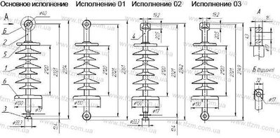 Ізолятор ЛК 70-220-5Ц ЛК70-220-5Ц фото