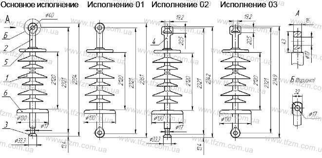 Изолятор ЛК 70-220-5Ц ЛК70-220-5Ц фото