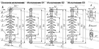 Ізолятор ЛК 70-150-3Ц ЛК70-150-3Ц фото