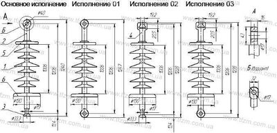 Ізолятор ЛК 70-110-3Ц ЛК70-110-3Ц фото