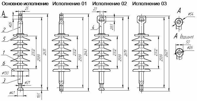 Ізолятор ЛК 160-220-5Ц ЛК160-220-5Ц фото