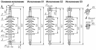 Ізолятор ЛК 160-110-5Ц ЛК160-110-5Ц фото