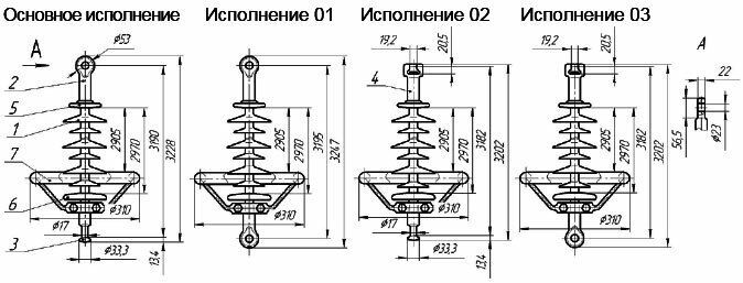 Ізолятор ЛК 120-330-5Ц ЛК120-330-5Ц фото