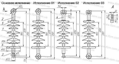 Ізолятор ЛК 120-220-3Ц ЛК120-220-3Ц фото