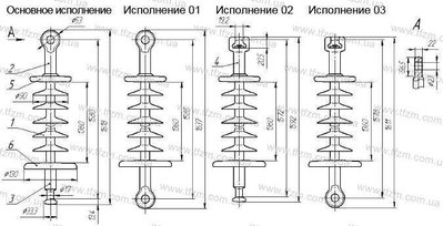 Ізолятор ЛК 120-150-2Ц ЛК120-150-2Ц фото