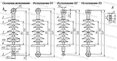 Изолятор ЛК 120-110-5Ц ЛК120-110-5Ц фото