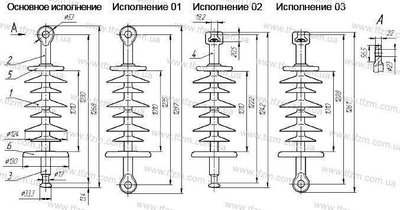 Ізолятор ЛК 120-110-3Ц ЛК120-110-3Ц фото