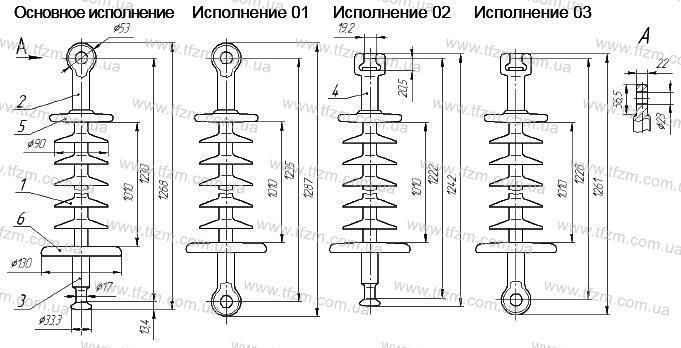 Изолятор ЛК 120-110-2Ц ЛК120-110-2Ц фото