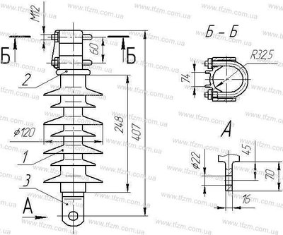 Изолятор КСКЦ 120-8-3,3-7 КСКЦ120-8-3,3-7 фото